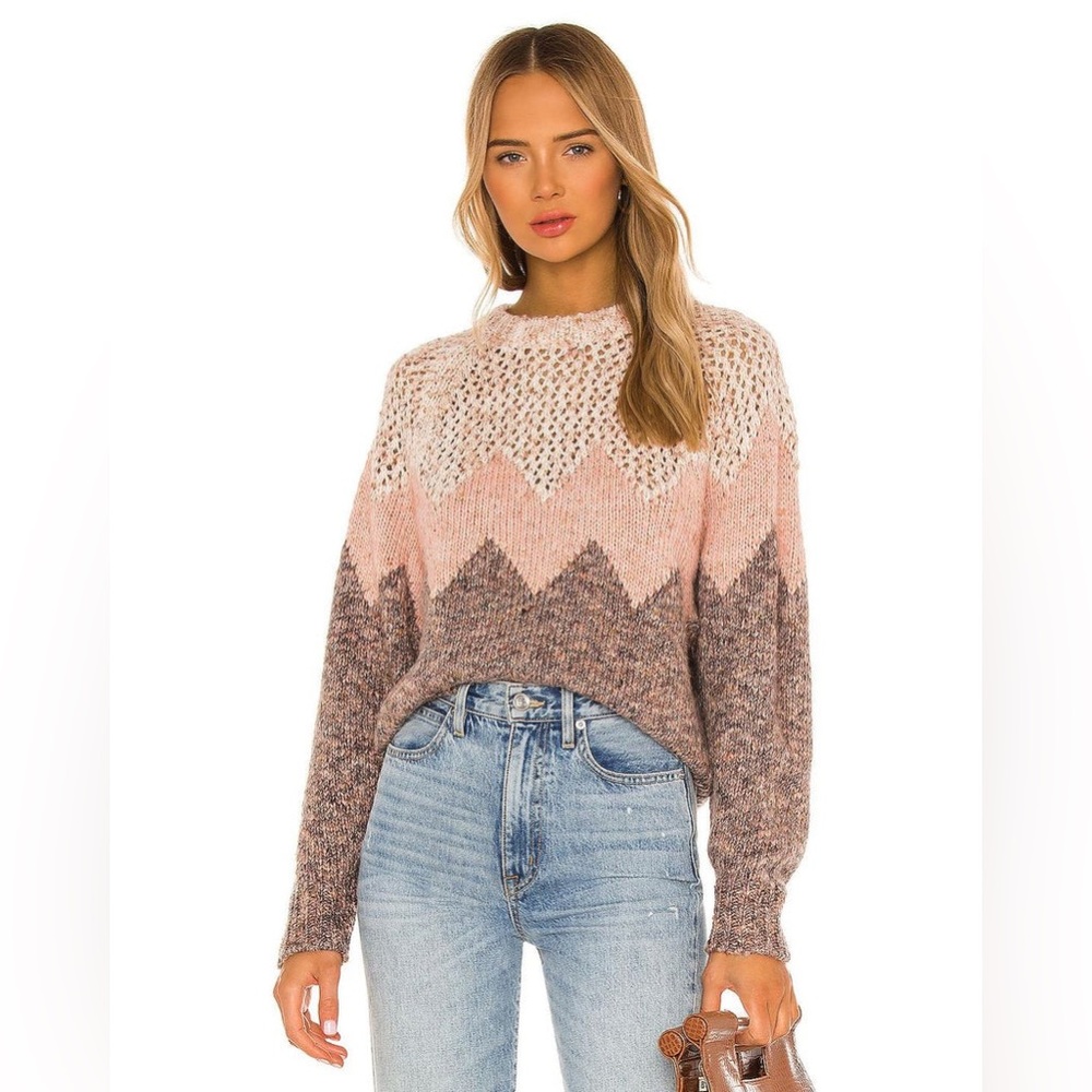 Joie Mikah Sweater Wool Blend in Pink Sand Size XS